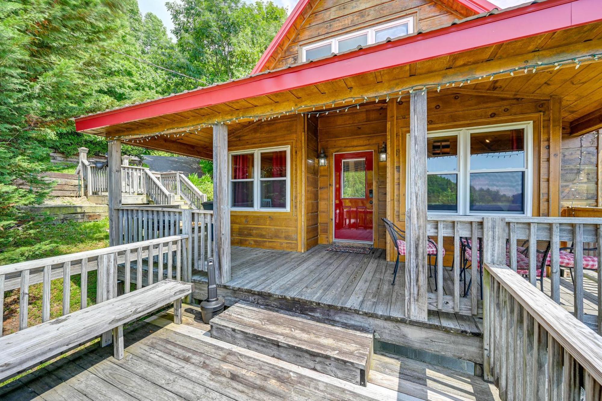 Fancy Gap Warm And Cozy Cabin With Deck On Top Of The Blue Ridge מראה חיצוני תמונה